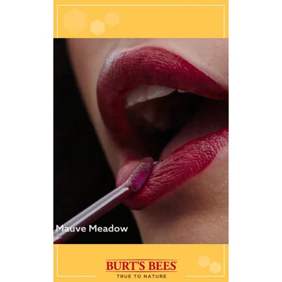 BURT'S BEES 100% Natural Moisturizing Liquid Lipstick - Mauve Meadow - NWT! - Picture 6 of 15